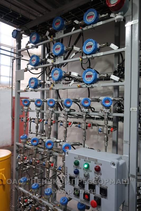 компрессорная станция для компримирования водорода 